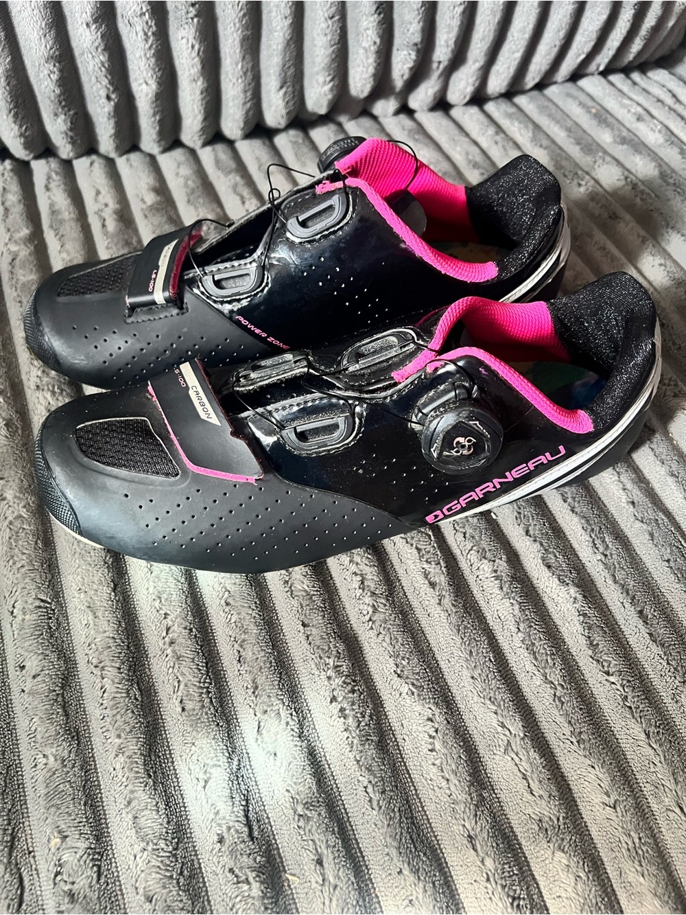 LG Black & Pink Cycling Shoes